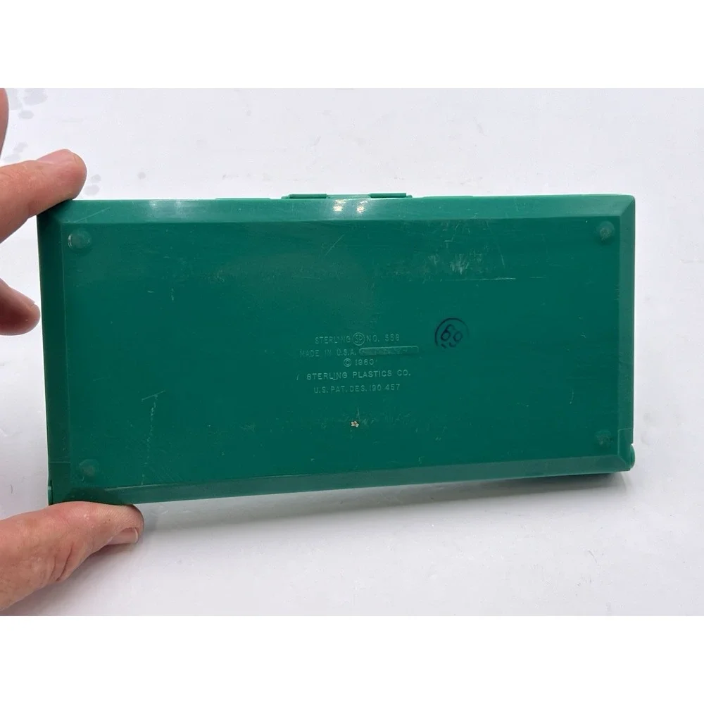 Vintage 1960 Sterling Map of the World Educator Pencil Case No 538 USA